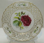 Тарелка старинная, панно «Роза», керамика, Россия 19 век? №7073