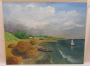 Картина «Пейзаж Лодка Озеро» №7370