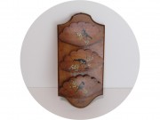 Полка старинная, полочка для писем "Птицы" Дерево №13908