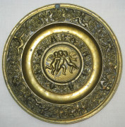 Тарелка бронзовая, пепельница «Ангелы Путти», панно настенное, 19 век №1832