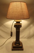 Лампа старинная, настольный светильник, бронза, Рабочая №7800