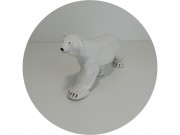Статуэтка старинная, фигура "Белый медведь" фарфор Большой №12900