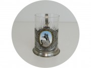Подстаканник старинный "Медный Всадник" Эмаль "ЛЭ" СССР №12955