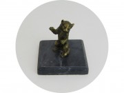 Фигура старинная Скульптура "Кошка" Венская бронза Мрамор 19 век №13116