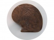 Лоток старинный, мелочница Модерн Венская бронза Клеймо №13431