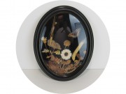 Рамка для фото овальная Фоторамка старинная Пластик Выпуклое стекло №13442