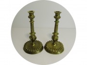 Парные старинные подсвечники Бронза Россия 19 век №13502