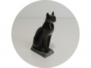 Статуэтка старинная, фигура "Египетская кошка" Фарфор ЛФЗ №13538