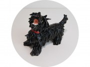 Фигура, статуэтка старинная "Скотч-терьер" Фарфор Германия 20 век №13543