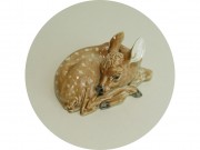 Статуэтка старинная, фигура Олененок Бемби Фарфор ЛФЗ СССР №13563