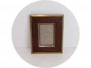 Фоторамка старинная, рамка для фото Дерево, латунь №13572