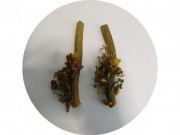 Восковая старинная свеча Свечка церковная? Пара Россия 19 век №13595