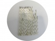 Подвески стеклянные, висюльки волнистые, деталь от люстры 21 шт №13792