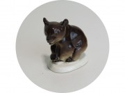 Статуэтка старинная, фигура "Медведь" Фарфор ЛФЗ №13801