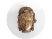 Накладка старинная Голова Будда? Шива? Бронза №13805
