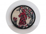 Рамка для фото круглая Фоторамка старинная Пластик №13924