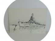 Гравюра Флот ГДР 1981 год №13934