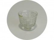 Лампадка старинная, вставка, стакан в лампаду Стекло №13979